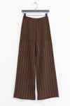 SWAYING 25 Fall/Winter Collection: Beaded Embroidery Cashmere Straight-Leg Pants SW-SW25AW3B20C3S2-KF (Coffee)